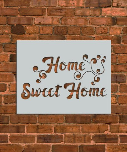 Home Sweet Home Sign Stencil - INNOVO Stencils