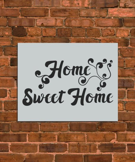 Home Sweet Home Sign Stencil - INNOVO Stencils