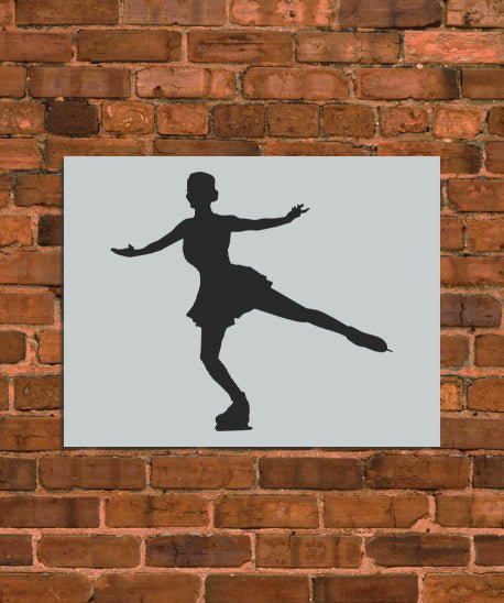 Ice Skating Figure Stencil - INNOVO Stencils