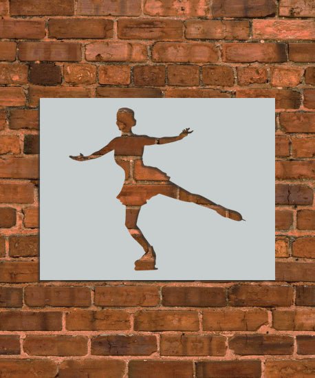 Ice Skating Figure Stencil - INNOVO Stencils