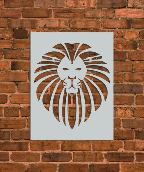 Lion Head Stencil - INNOVO Stencils