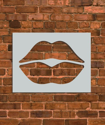 Lips Kiss Stencil - INNOVO Stencils