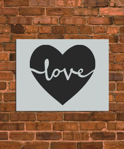 Love in Heart Stencil - INNOVO Stencils