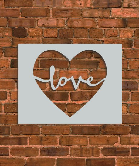 Love in Heart Stencil - INNOVO Stencils