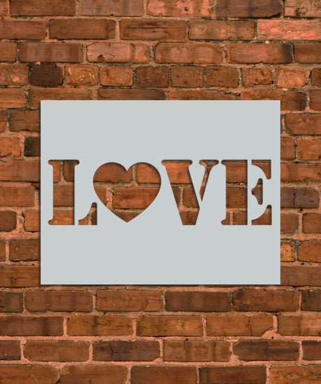 Love Sign Stencil - INNOVO Stencils