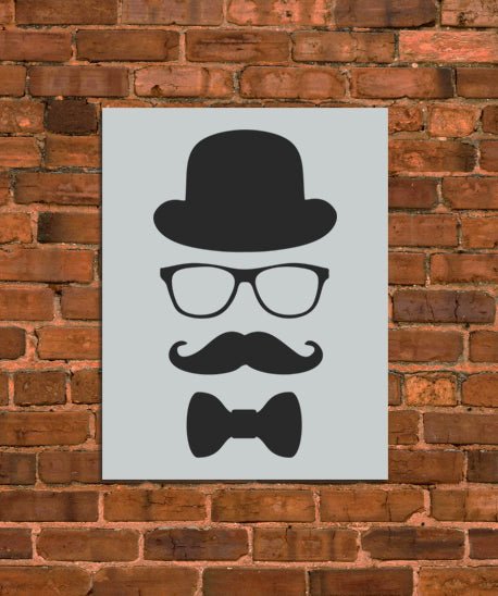 Man Disguise Stencil - INNOVO Stencils