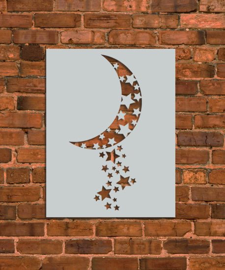 Moon Stars Stencil - INNOVO Stencils