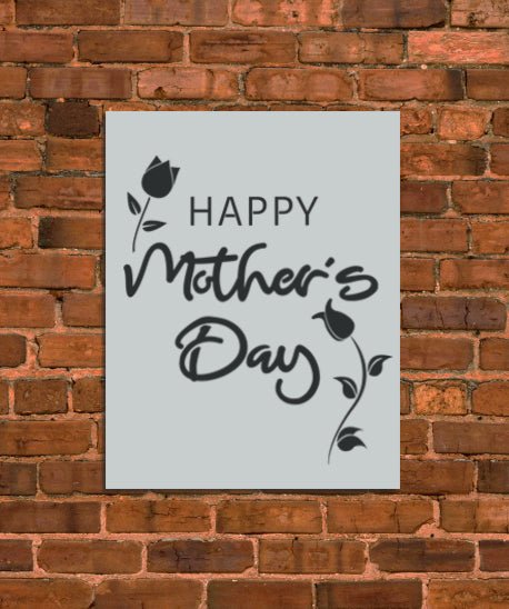 Mother's Day Flowers Stencil - INNOVO Stencils