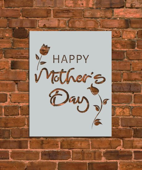 Mother's Day Flowers Stencil - INNOVO Stencils